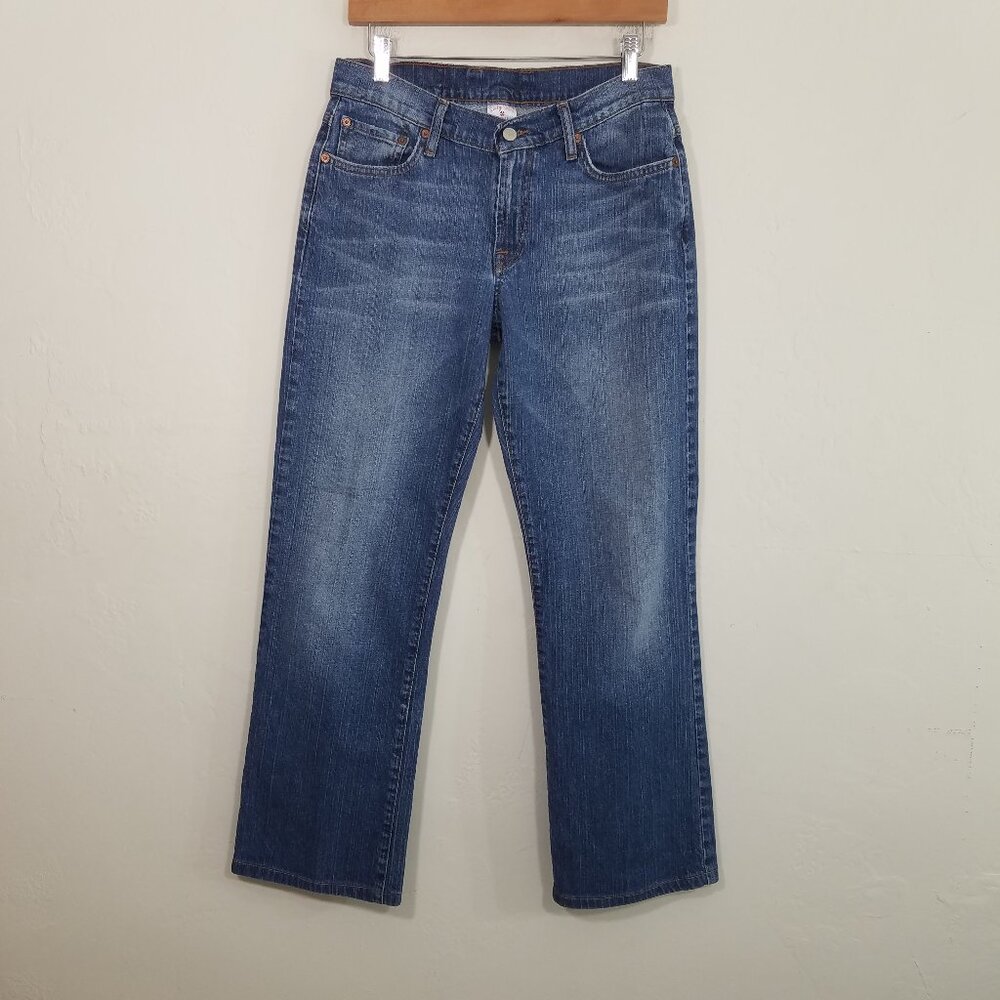 Lucky Brand Rider Fit Relaxed Long Length Jeans Blue Size 8/29